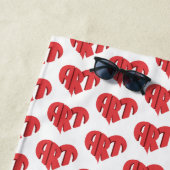 アートハート ビーチタオル (インサイチュ)