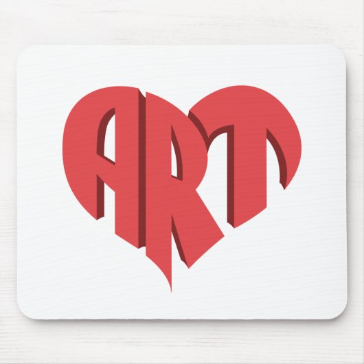アートハート マウスパッド (正面)