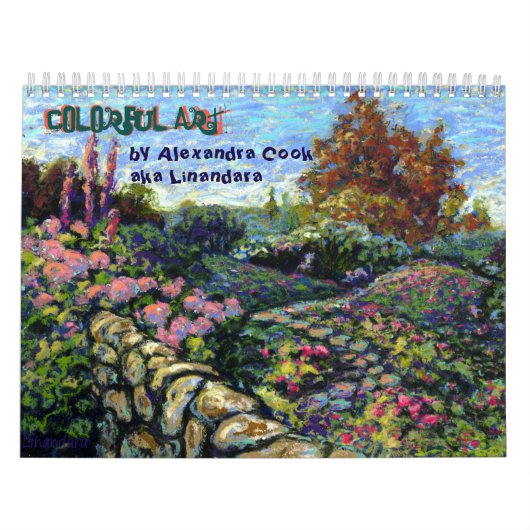 アートバイカラフルアレキサンドラ調理師アカリナンダラ カレンダー (カバー)