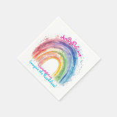 アートバイデビ，レインボー スタンダードカクテルナプキン (角)