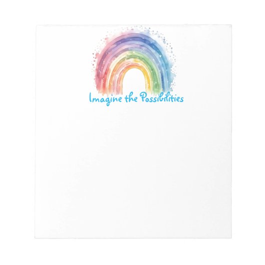 アートバイデビ,レインボー ノートパッド (正面)