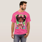 アートバイミンガかわいいガールマリーナ Tシャツ (正面フル)