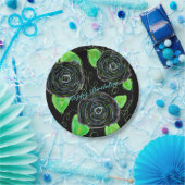 アートバラデザパターン（の模様が）あるイナー ペーパープレート (パーティー)