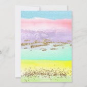 アートバースデーパーティー招絵を描待のパーティー招待 招待状 (裏面)