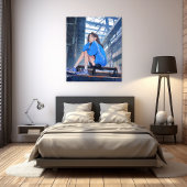 アートパネル｜放課後JK 寿司娘 GenerativeAI キャンバスプリント