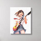 アートパネル Art Panel｜ギターJK02 寿司娘 GenerativeAI キャンバスプリント (正面)