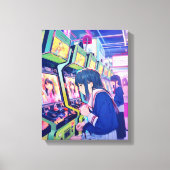 アートパネル Art Panel｜ゲーセンJK 寿司娘 GenerativeAI キャンバスプリント (正面)