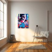 アートパネル Art Panel｜今日もお疲れポーズ 寿司娘 GenerativeAI キャンバスプリント