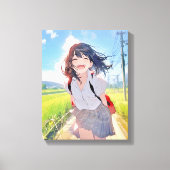 アートパネル Art Panel｜帰宅JK 寿司娘 GenerativeAI キャンバスプリント (正面)