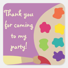 アートパレットステッカー – 紫 スクエアシール