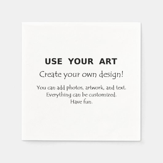アートパーソナライズされたや写真を使用したカスタマイズ場合 スタンダードカクテルナプキン (正面)