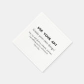 アートパーソナライズされたや写真を使用したカスタマイズ場合 スタンダードカクテルナプキン (角)