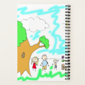 アートパーソナライズされたスケッチ集 ノートブック (裏面)