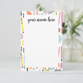 アートパーソナライズされた用品のノテカード サンキューカード (スタンド正面)