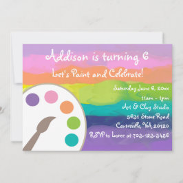 アートパーティの招待状 招待状