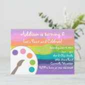 アートパーティの招待状 招待状 (スタンド正面)