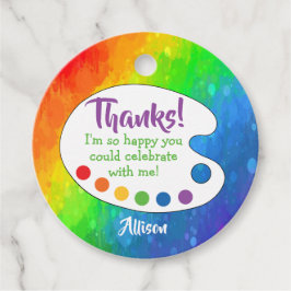 アートパーティーの好意 |パーティ絵を描ーの好意ラベル フェイバータグ