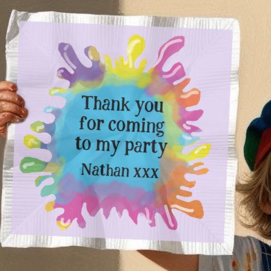 アートパーティーの子供が好きな包装 スタンダードランチョンナプキン