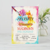 アートパーティーの招待状 招待状 (スタンド正面)