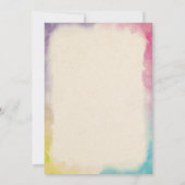 アートパーティーの招待状 招待状 (裏面)