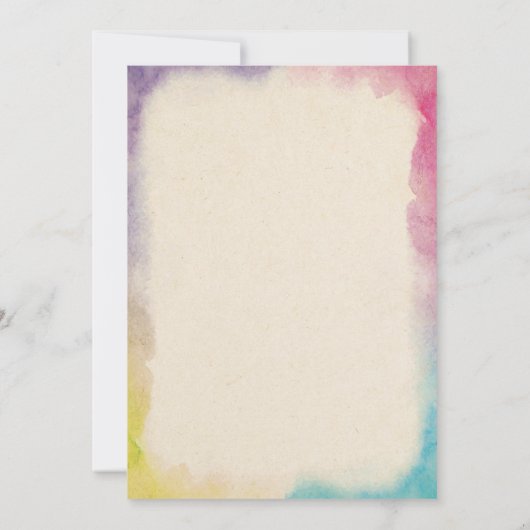 アートパーティーの招待状 招待状 (裏面)