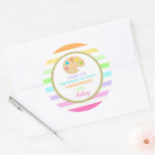 アートパーティース絵を描ティッカーのパーティー ラウンドシール (封筒)