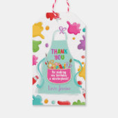 アートパーティーフェイバーラベルクラフト誕生日絵画ズ・ガール ギフトタグ (裏面)