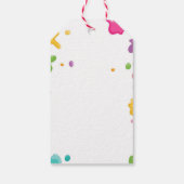 アートパーティーフェイバーラベルクラフト誕生日絵画ズ・ガール ギフトタグ (裏面)