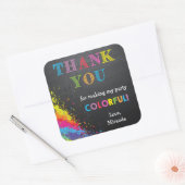 アートパーティー好意ラベル/アートパーティーシール スクエアシール (封筒)