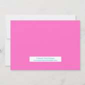 アートパーティー誕生日の絵画招待状 招待状 (裏面)