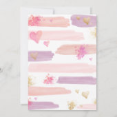 アートパーティー誕生日招待状ガー絵を描ルパーティー 招待状 (裏面)