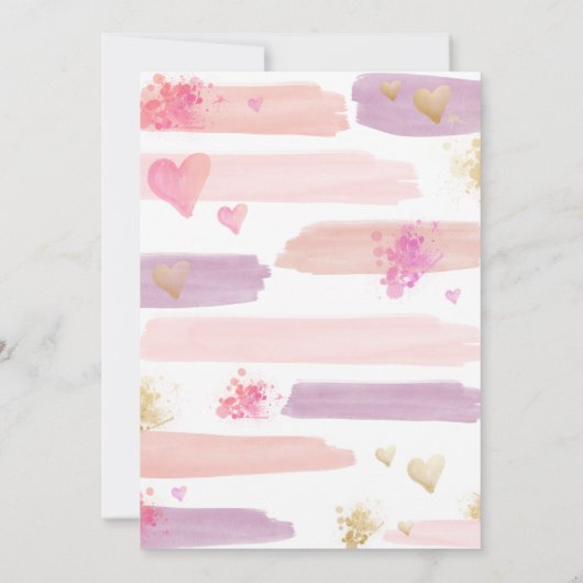 アートパーティー誕生日招待状ガー絵を描ルパーティー 招待状 (裏面)