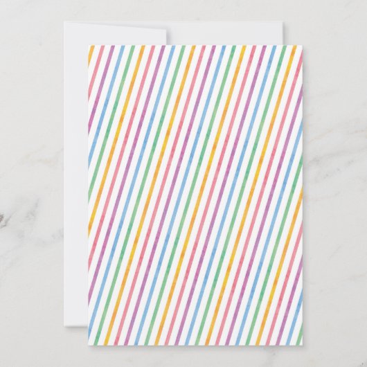 アートパーティー誕生日招待状、アー絵画トパーティー 招待状 (裏面)