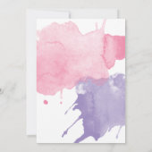 アートパーティー誕生日招待状 招待状 (裏面)