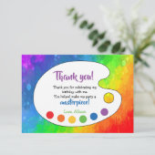 アートパーティー | ペイントパーティー 感謝カード (スタンド正面)