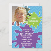 アートパーティー 招待状 (正面)