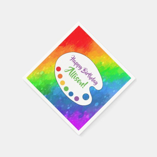 アートパーティー |絵を描カスタムパーティー スタンダードカクテルナプキン (角)