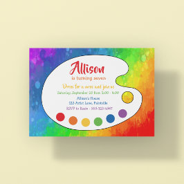 アートパーティー |絵を描パーティー 招待状