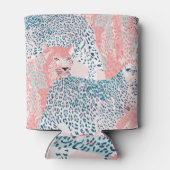 アートヒョウ抽象芸術動物のパターン 缶クーラー (裏面)