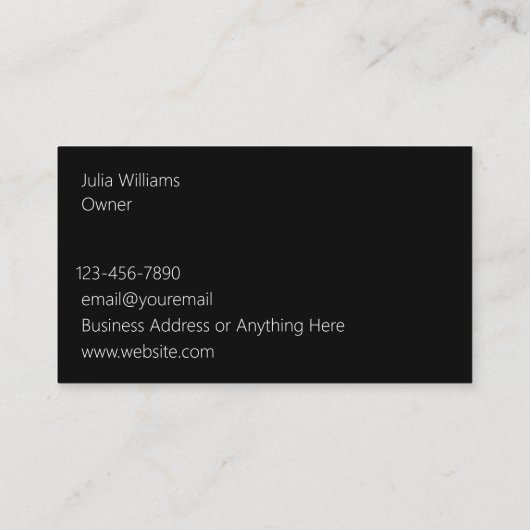 アートビーズと工芸品名刺 名刺 (裏面)