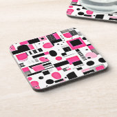 アートピポップ・アートのックジオメトリデザイン コースター (左側)