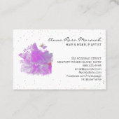 *~*アートピンク·ピーユニークニー絵画ズ·バタフライAR3 名刺 (裏面)