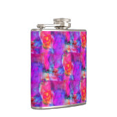 アートピンク、青、赤のテクスチャ背景 フラスク (右)