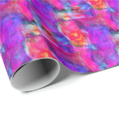 アートピンク、青、赤のテクスチャ背景 ラッピングペーパー (ロールコーナー)