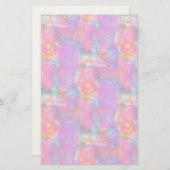 アートピンク、青、赤のテクスチャ背景 便箋 (正面/裏面)