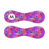 アートピンク、青、赤のテクスチャ背景 野球ボール (パネル)