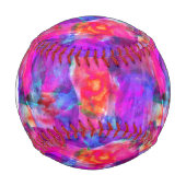 アートピンク、青、赤のテクスチャ背景 野球ボール (正面)