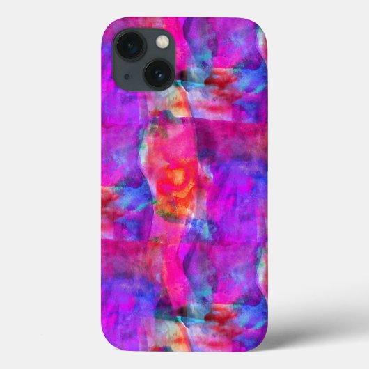 アートピンク、青、赤のテクスチャ背景 Case-Mate iPhoneケース (裏面)