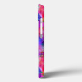 アートピンク、青、赤のテクスチャ背景 Case-Mate iPhoneケース (裏面 / 左)