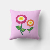 アートファンキーの花 クッション (裏面)